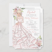 Glam Girl Bride Brautparty Einladung (Vorderseite)