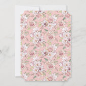 Glam Girl Bride Brautparty Einladung (Rückseite)