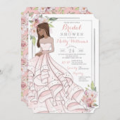 Glam Girl Bride Brautparty Einladung (Vorne/Hinten)
