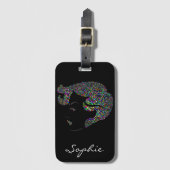 Glam Girl mit Herzen Gepäckanhänger (Vorderseite Vertikal)