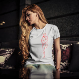 Glam Girl mit Kamera T-Shirt