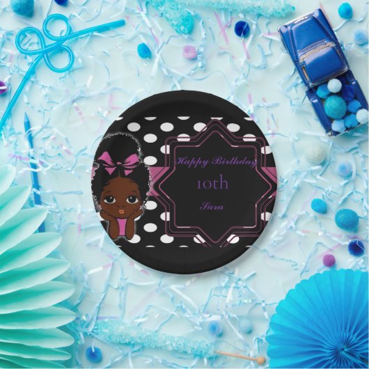 Glam Girl Theme Pappteller (Party)