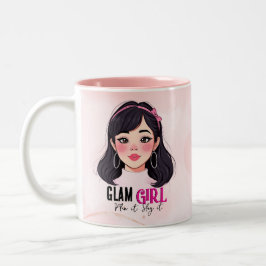 GLAM GIRL ZWEIFARBIGE TASSE