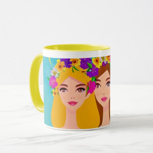 Glam Girls Coffee Tasse (Vorderseite Links)