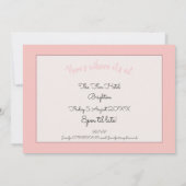 Glam Girls Peach Geometric Hens Party Einladung (Rückseite)