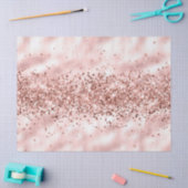 Glam Girly Blush Pink Glitzer Sparkle Confetti Seidenpapier (Basteln)