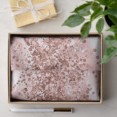 Glam Girly Blush Pink Glitzer Sparkle Confetti Seidenpapier (Geschenk)