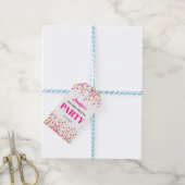 Glam Girly Dots Wedding Bachelorette Party Geschenkanhänger (Mit Garn)