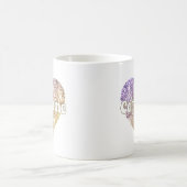 Glam Girly Gold Glitzer Herzname Kaffeetasse (Mittel)