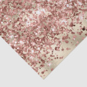 Glam Girly Rose Gold Rosa Glitzer Sparkle Confetti Seidenpapier (Detail)