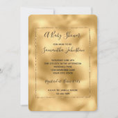 Glam Glitz Babydusche Einladung (Vorderseite)