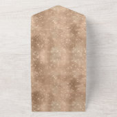 Glam Glitz Champagne Leopard All In One Einladung (Außenbereich)