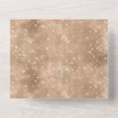 Glam Glitz Champagne Leopard All In One Einladung (Rückseite)