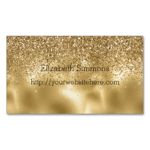 Glam Glitz Glitzer Magnetische Visitenkarte