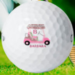 Glam Glitz Monogram Name Rose Gold Diamond Cart Golfball<br><div class="desc">Golf Gal - Fun Glitz Glam Rose Gold Diamond Cart - nur ein bisschen "über die Spitze", aber bereit zum Laufen - Golfball - Das ist ein tolles Geschenk für Golfliebhaber - Spaß / unverwechselbar / einzigartig. Und mit einem einzigartigen und benutzerdefinierten Monogramm und Vornamen für das "geplante". Wenn Sie...</div>