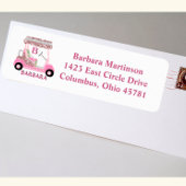 Glam Glitz Monogram Name Rose Gold Golf Cart