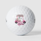 Glam Glitz Monogram Rose Gold Mama Golfball (Vorderseite)