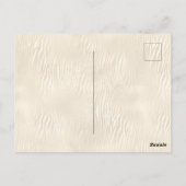 Glam Glitz Zebra Print Imitate Glitzer Postkarte (Rückseite)