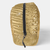 Glam Glitz Zebra Print Imitate Glitzer Waschbeutel (Rechts)