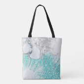 Glam Glitzer Blue Sparkle Tasche (Rückseite)
