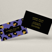 Glam Glitzer Gold Lila Leopard Print Luxus