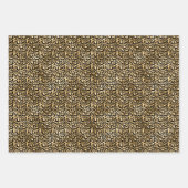 Glam Glitzer Leopard Geschenkpapier Set (Vorderseite 3)