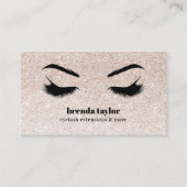 Glam Glitzer Makeup Artist Eyelash beruflich Visitenkarte (Vorderseite)