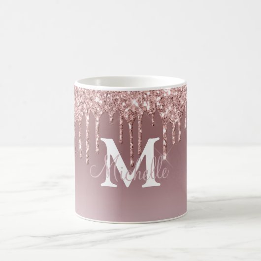 Glam & Glitzer Personalisiert Kaffeetasse (Mittel)