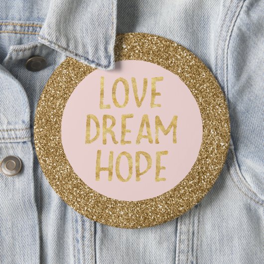 Glam Glitzer Sparkle Glitz Liebe Traumstrecke Airo Button (Beispiel)