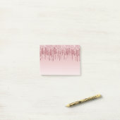 Glam & Glitzer Tropfen Post-it Klebezettel (Auf Schreibtisch)