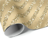 Glam Glitzy Glitzer Streifen Geschenkpapier (Rolleneckpunkt)