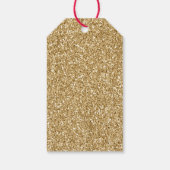 Glam Glitzy Sparkle Glitzer Geschenkanhänger (Rückseite)