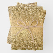 Glam Glitzy Sparkle Glitzer Geschenkpapier Set (Beispiel)