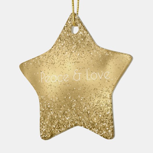 Glam Glitzy Sparkle Glitzer Keramik Ornament (Links)