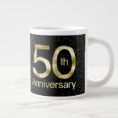 Glam Gold 50 Jahre alt Jumbo-Tasse (Rechts)