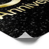 Glam Gold 50 Jahre alt Poster (Ecke)
