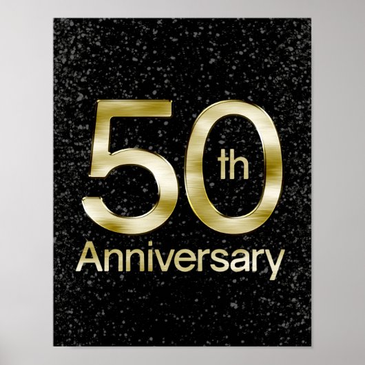 Glam Gold 50 Jahre alt Poster (Vorne)