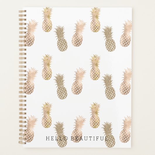 Glam Gold Ananas Planer (Vorderseite)