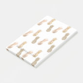 Glam Gold Ananas Post-it Klebezettel (angewinkelt)