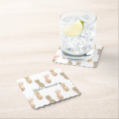 Glam Gold Ananas Untersetzer (Vor Ort)