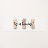 Glam Gold Ananas Yogamatte (Vorderseite (Horizontal))