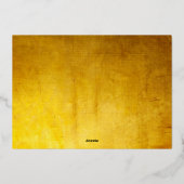 Glam Gold and Red New Year Calligrafy Einladung (Rückseite)