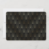 Glam Gold Art Deco Einladung (Rückseite)