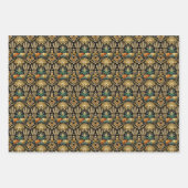 Glam Gold Art Deco Ernte Geschenkpapier Set (Vorderseite 3)