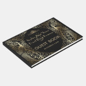 Glam Gold Art Deco Gästebuch (Ecke)