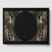 Glam Gold Art Deco Gästebuch (Rückseite)