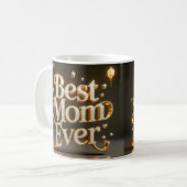 Glam Gold Blase Beste Mama je Kaffeetasse (Vorderseite Links)
