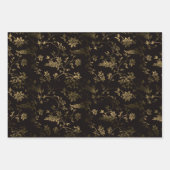 Glam Gold Blätter Muster braun (Vorderseite 3)