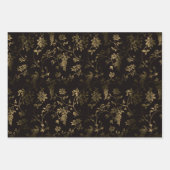 Glam Gold Blätter Muster braun (Vorderseite 2)