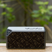 Glam Gold Blätter Muster braun